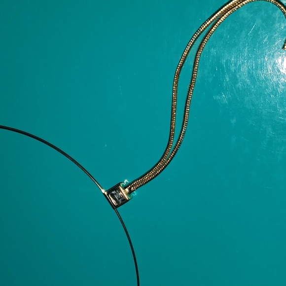 10/$10❤️‍🔥 Choker golden square dangly chain tassel metal necklace - Picture 2 of 5